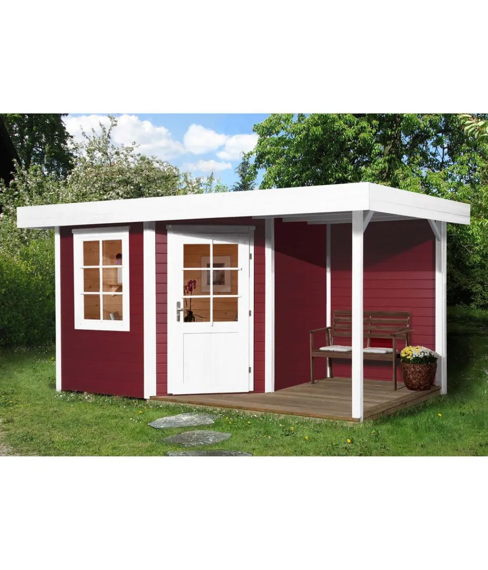 Weka Designhaus 213 A+ Gr. 2, ca. B500/H259/T339 cm Rot Hot