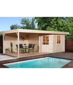Weka Designhaus 213 B+ Gr. 1, ca. B585/H259/T279 cm Natur Outlet