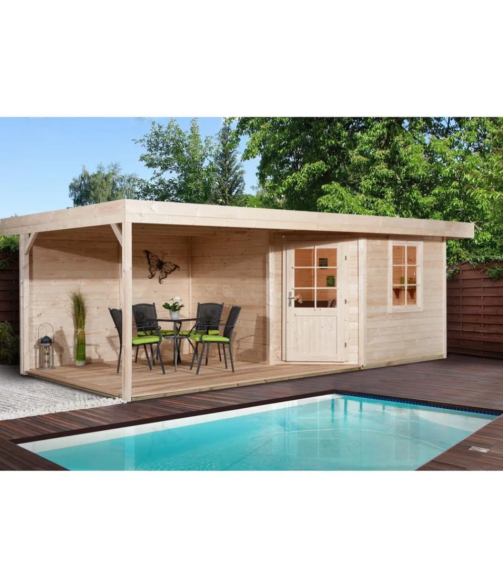 Weka Designhaus 213 B+ Gr. 1, ca. B585/H259/T279 cm Natur Outlet
