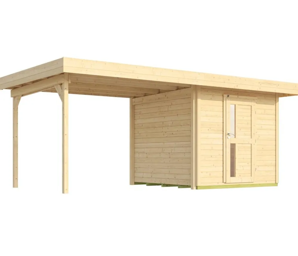 Weka Gartenhäuser & Gerätehäuser - Designhaus 172 B Gr. 2, ca. B575/H226/T375 cm Rot