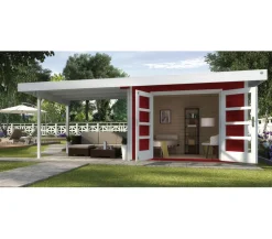 Weka Designhaus 126 B, Gr. 2, ca. B645/225/T377 cm Rot