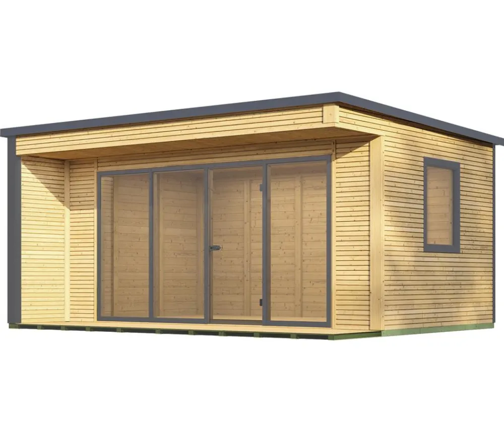 Weka Designhaus Cubilis 4.0, ca. B518/H245/T421 cm Natur Clearance