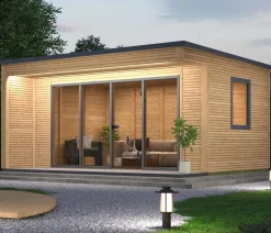 Weka Designhaus Cubilis 4.0, ca. B518/H245/T421 cm Natur Clearance
