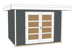 Weka Gartenhäuser & Gerätehäuser > Designhaus 126 Gr.1, ca. B361/H225/T286 cm