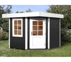 Weka Designhaus 213 Gr.2, ca. B338/H237/T338 cm Dunkelgrau Clearance