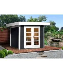 Weka Designhaus 126+ Gr. 3, ca. B356/H247/T377 cm Dunkelgrau Discount