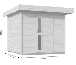 Weka Designhaus 172 Gr. 2, ca. B275/H226/T375 cm Dunkelgrau