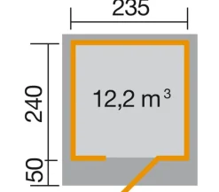 Weka Gartenhäuser & Gerätehäuser > Designhaus Line 172