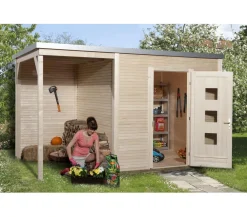 Weka Gartenhäuser & Gerätehäuser > Designhaus Line 413 A Gr.2, ca. B460/H244/T310 cm