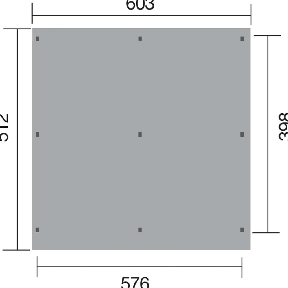 Weka Doppelcarport 618, mit Stahldach Natur Clearance