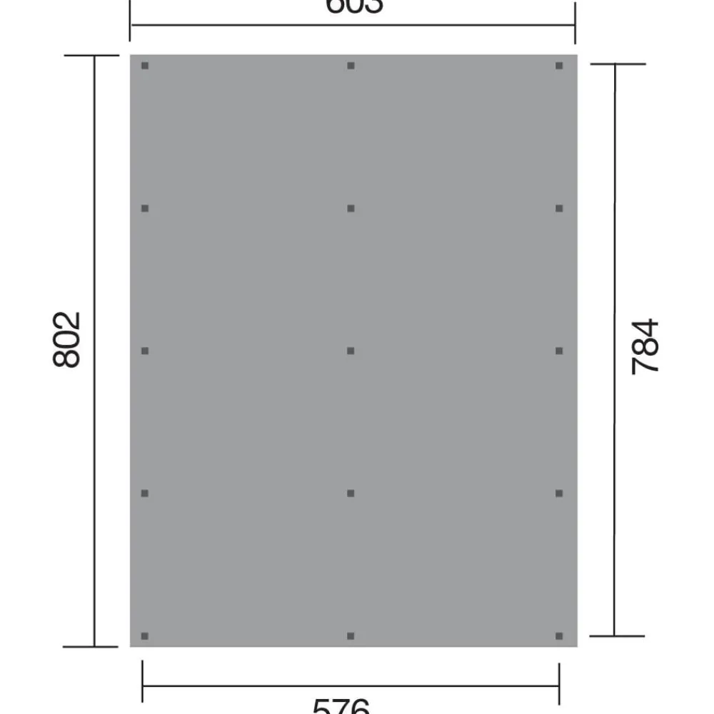 Weka Carports & Garagen - Doppelcarport 618, mit Stahldach Natur