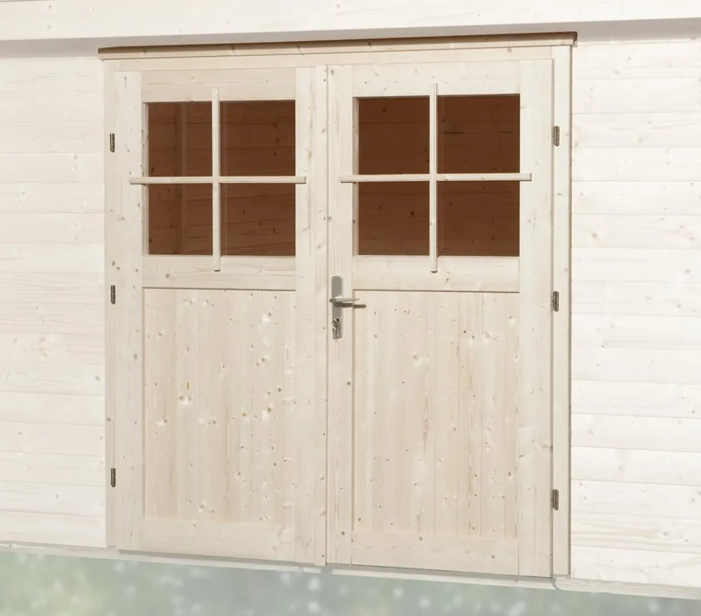 Weka Fenster & Türen > Doppeltür für 21 + 28 mm Wandstärke, ca. B182/H181 cm