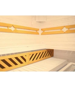 Weka Saunas & Infrarotkabinen - Ecksauna Kami mit Glastür Natur