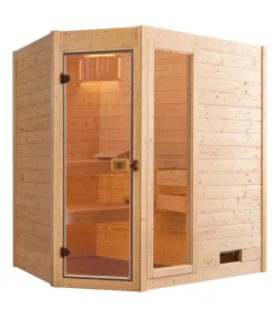 Weka Saunas & Infrarotkabinen > Ecksauna Valida mit Glastür und Fenster