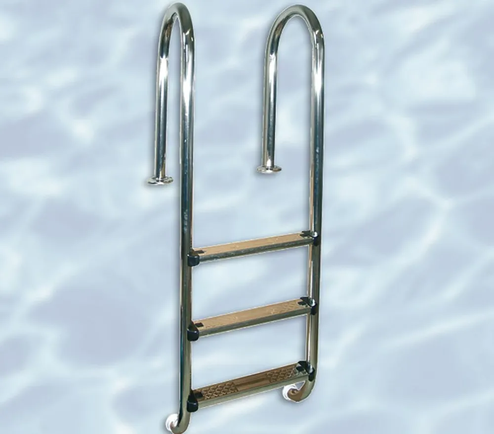Weka Edelstahl-Einhängeleiter für Pools Silber Clearance