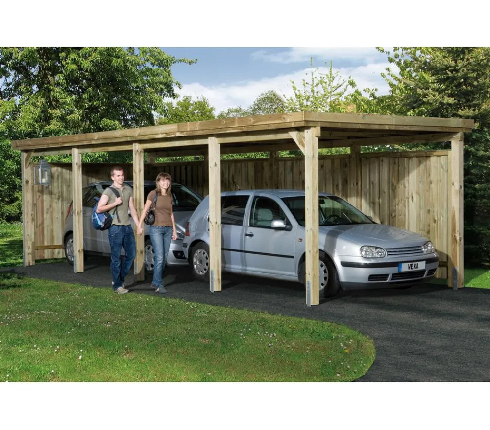 Weka Carports & Garagen - Einzelcarport 617 Gr. 3, ca. B322/H233/T802 cm