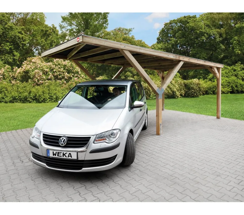 Weka Carports & Garagen > Einzelcarport Stahldach, ca. B306/H250/T606 cm