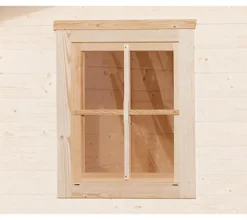 Weka Fenster & Türen - Einzelfenster für Gartenhaus 45 mm Natur