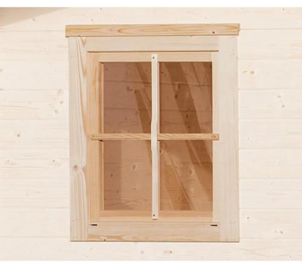 Weka Fenster & Türen - Einzelfenster für Gartenhaus 45 mm Natur