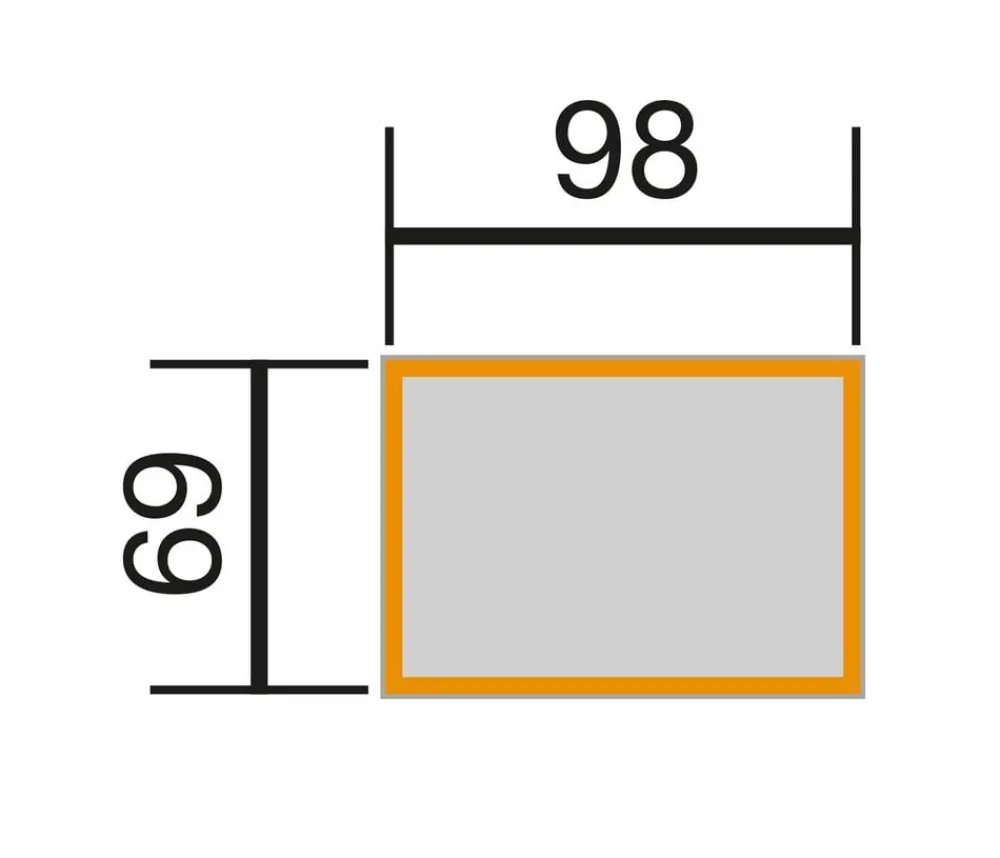 Weka Element-Hochbeet 669, ca. B100/H69/T71 cm Natur Best