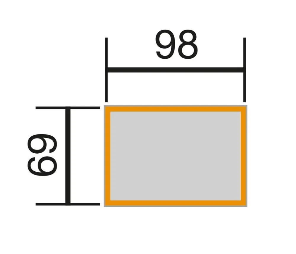 Weka Hochbeete & Frühbeete - Element-Hochbeet 669, ca. B100/H69/T71 cm Anthrazit