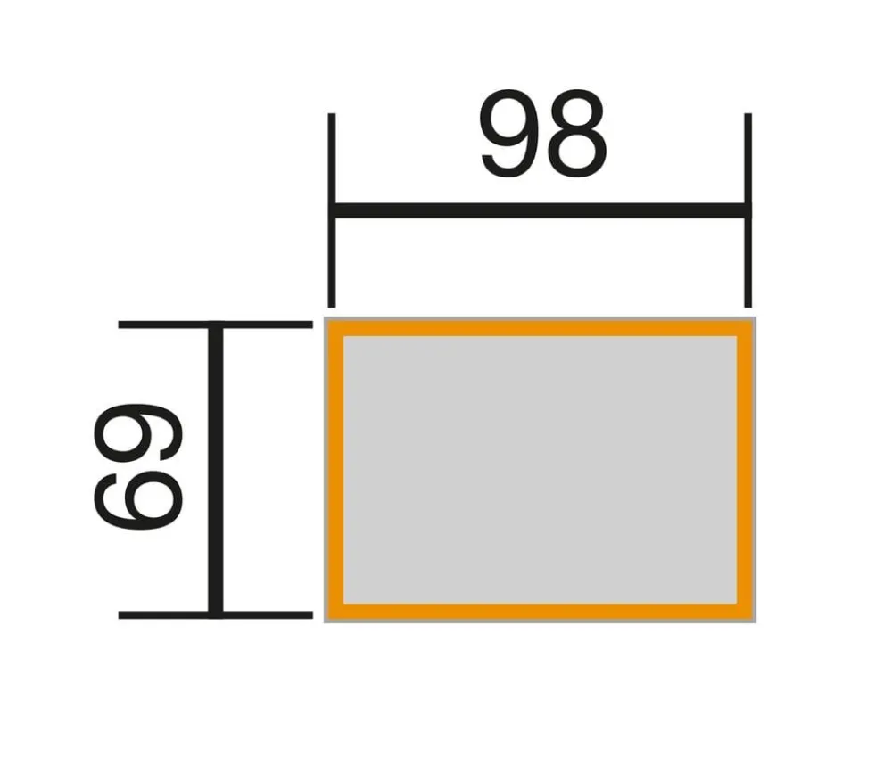 Weka Hochbeete & Frühbeete - Element-Hochbeet 669, ca. B100/H69/T71 cm Grau