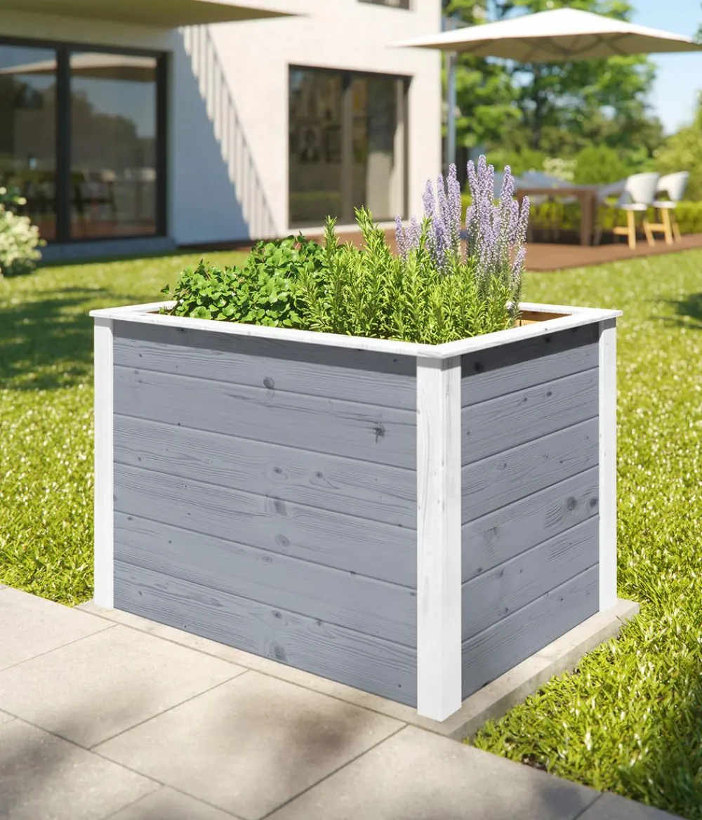 Weka Hochbeete & Frühbeete - Element-Hochbeet 669, ca. B100/H69/T71 cm Grau