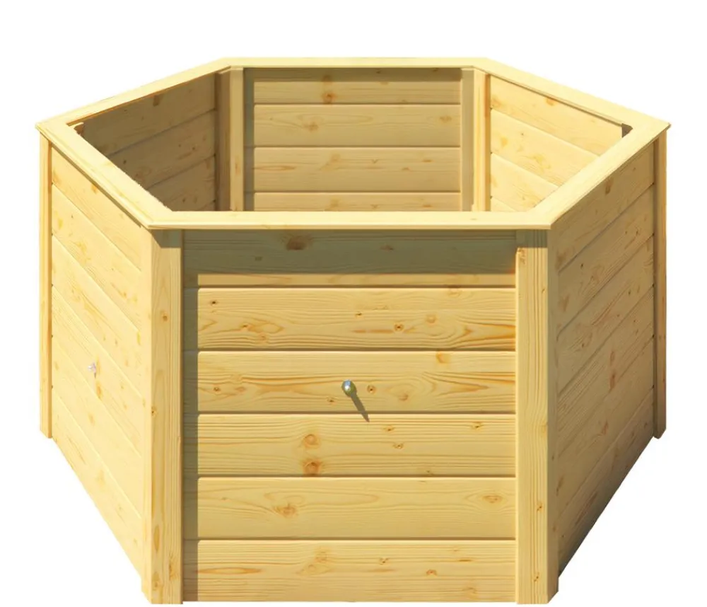 Weka Hochbeete & Frühbeete > Elementhochbeet 6-Ecke 669, ca. B143/H68,5/T143 cm