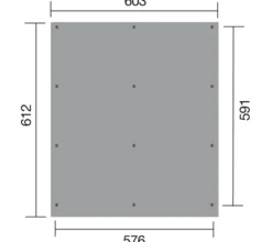 Weka Carports & Garagen - Flachdach-Doppelcarport 618