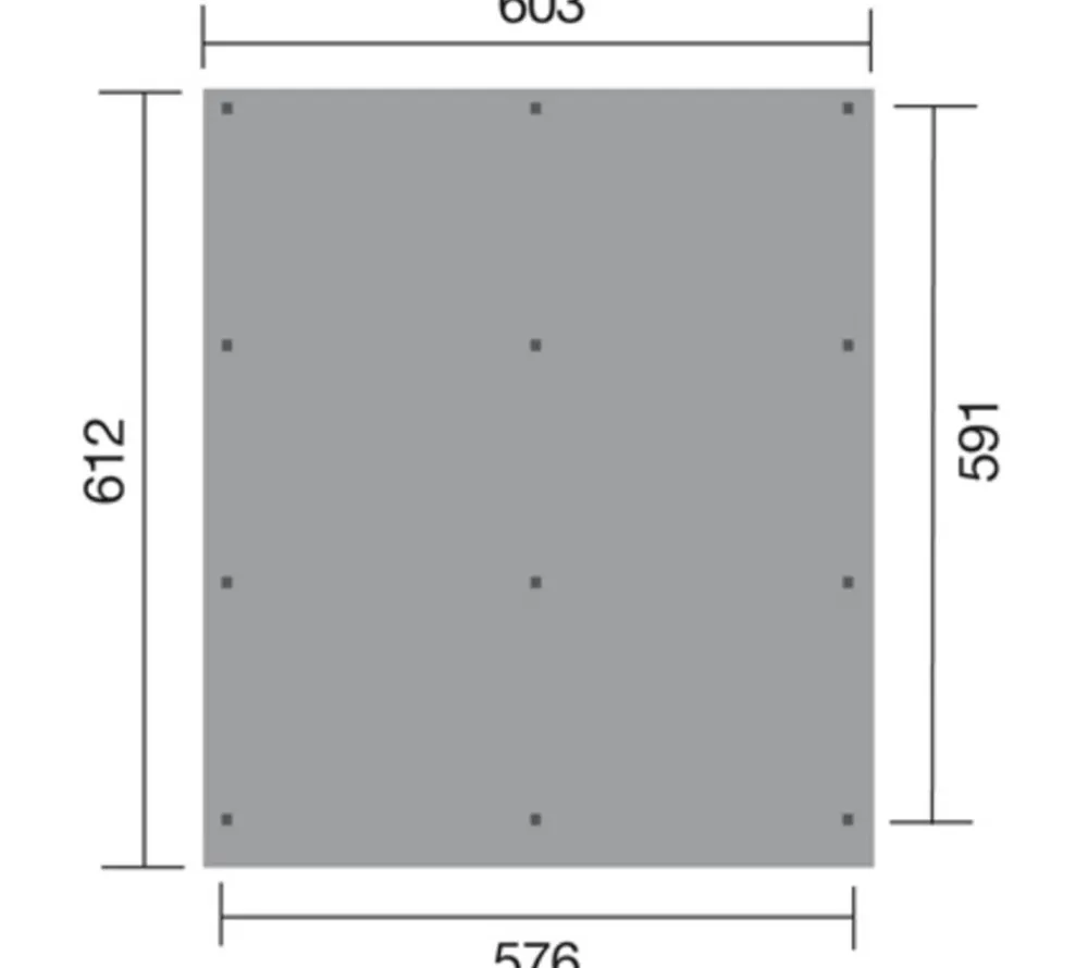 Weka Carports & Garagen - Flachdach-Doppelcarport 618