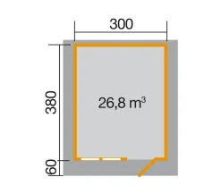 Weka Gartenhäuser & Gerätehäuser > Gartenhaus 139 A