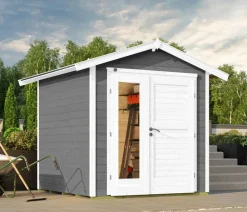 Weka Gartenhaus 224 A Gr. 1, ca. B260/H230/T233 cm Grau Online