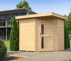 Weka Gartenhäuser & Gerätehäuser - Gartenhaus 229 A Gr. 1, ca. B244/H217/T244 cm Rot