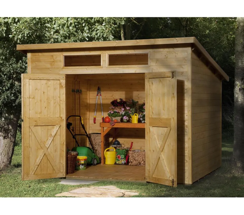 Weka Gartenhaus 325 A Gr. 2, ca. B301/H236/T301 cm Braun