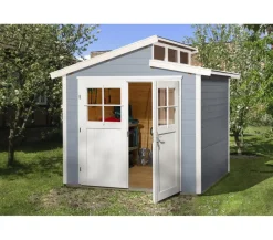 Weka Gartenhaus 226 Gr.2, ca. B267/H252/T261 cm Grau Hot
