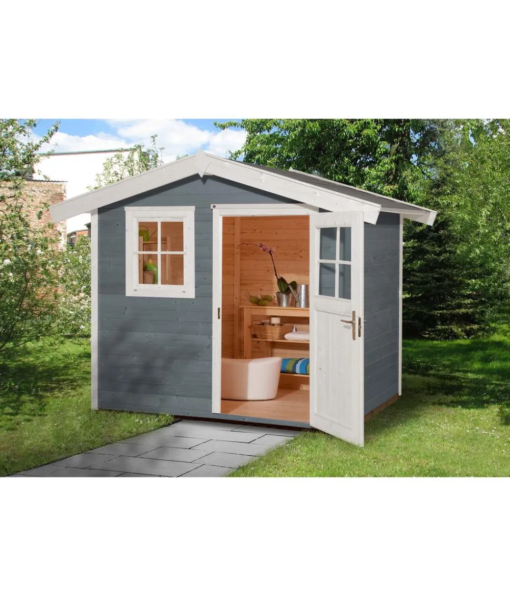 Weka Gartenhaus 123 Gr. 4, ca. B380/H253/T274 cm Grau Online