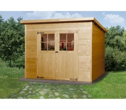 Weka Gartenhaus 325 Gr.3, ca. B256/H225/T243 cm Hellbraun New