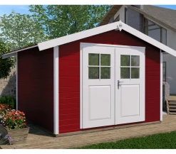 Weka Gartenhaus 122 Gr. 2, ca. B285/H249/T274 cm Rot Hot