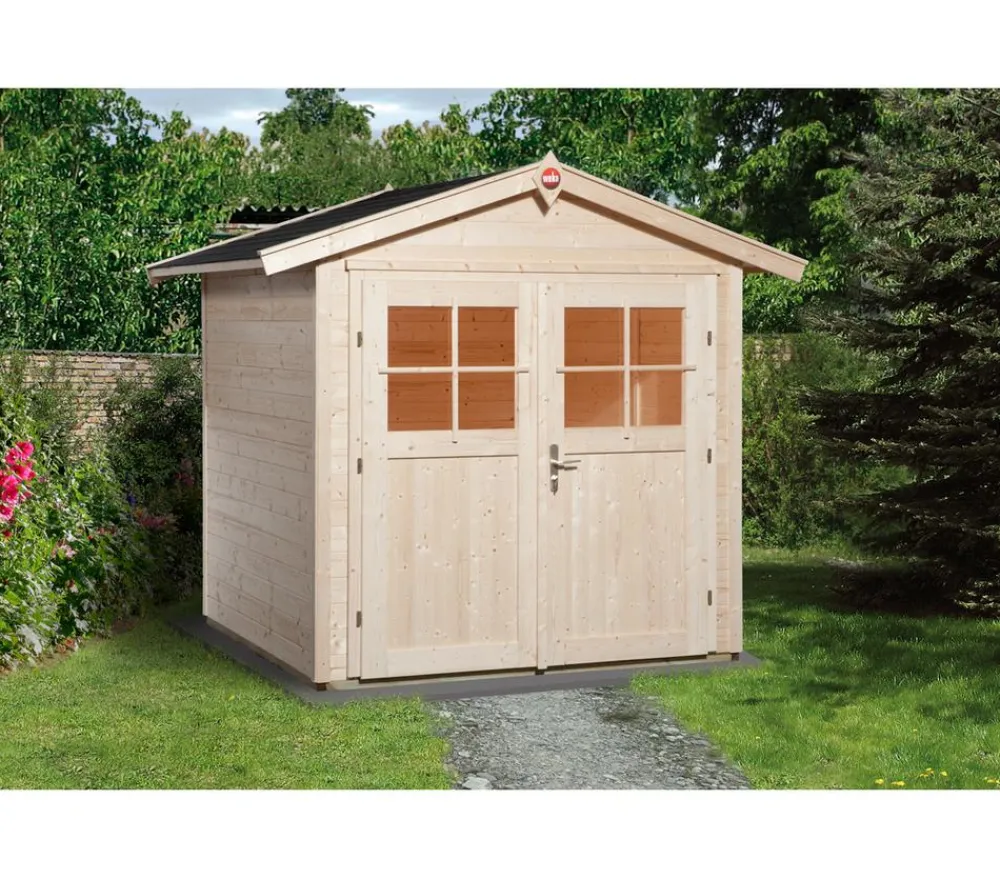 Weka Gartenhaus 224 Gr. 1, ca. B260/H238/T233 cm Natur Sale