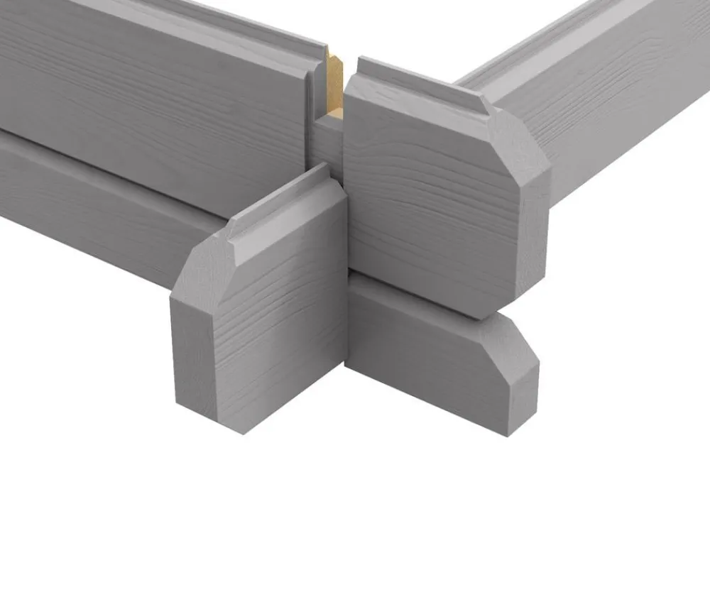 Weka Gartenhaus 253 Gr. 2, ca. B420/H270/T310 cm Hellgrau