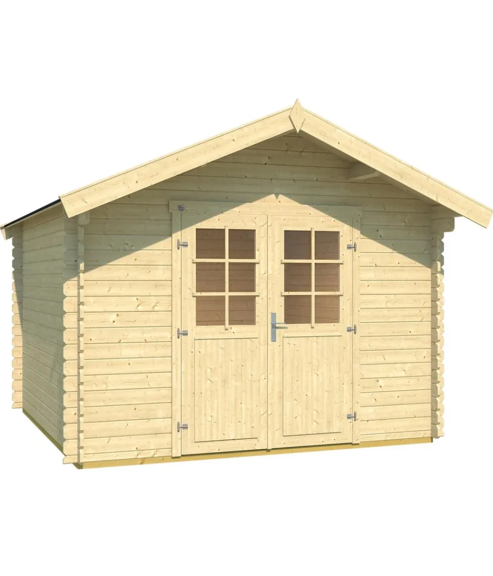 Weka Gartenhäuser & Gerätehäuser > Gartenhaus 209 Gr. 3, ca. B333/H261/T360 cm