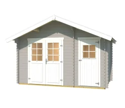 Weka Gartenhaus 253 Gr. 1, ca. B420/H270/T260 cm Hellgrau New