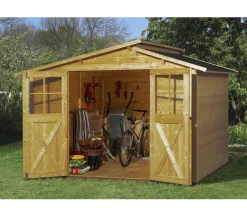 Weka Gartenhaus 323 Gr.3, ca. B330/H232/T217 cm Natur New