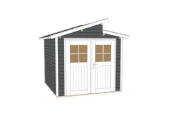 Weka Gartenhaus 226 Gr.1, ca. B237/H252/T231 cm Dunkelgrau Outlet