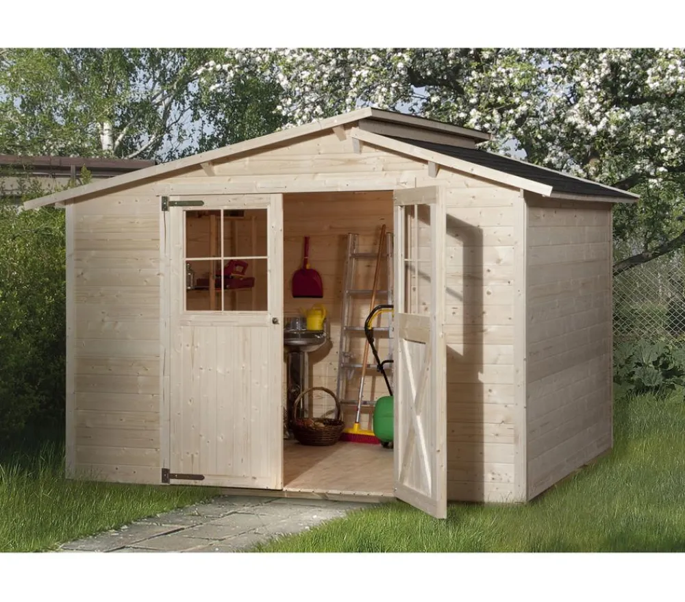 Weka Gartenhaus 323 Gr.4, ca. B330/H232/T273 cm Natur Online