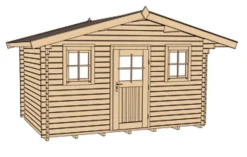 Weka Gartenhaus 110 Gr.1, ca. B460/H266/T374 cm Natur Best