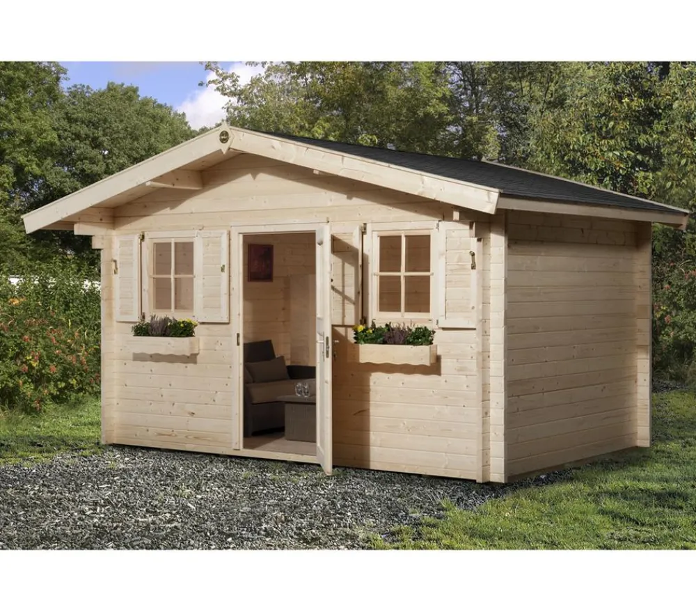 Weka Gartenhaus 110 Gr.1, ca. B460/H266/T374 cm Natur Best