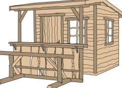 Weka Gartenhäuser & Gerätehäuser - Gartenhaus e 1, ca. B287/H251/T331 cm Natur