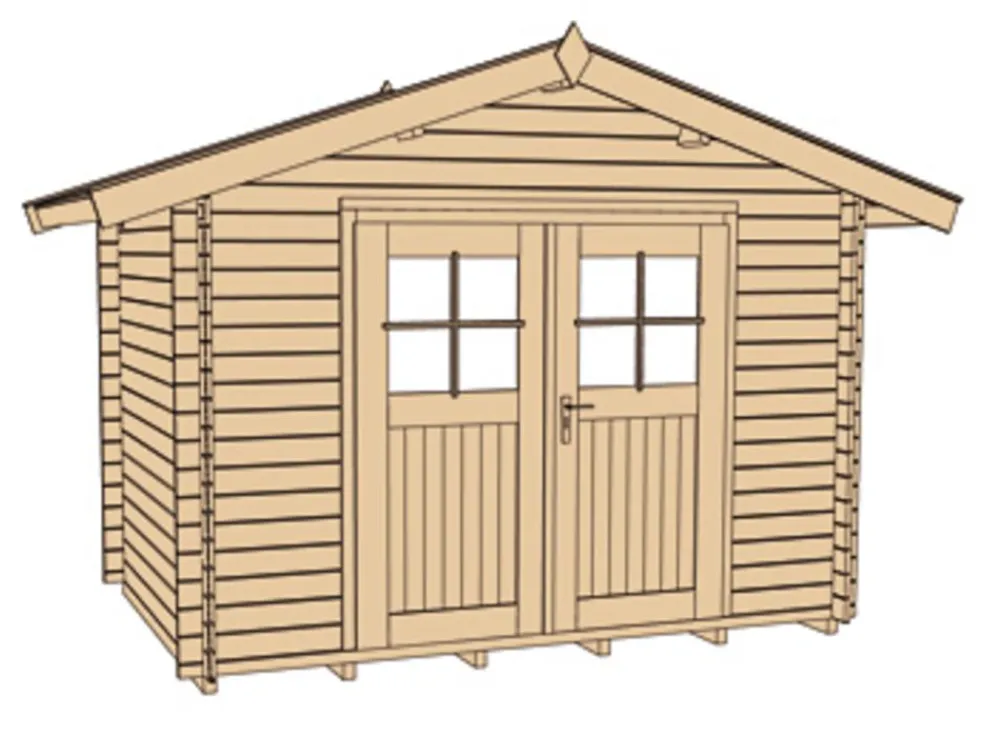 Weka Gartenhäuser & Gerätehäuser - Gartenhaus Premium 45 Natur