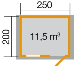 Weka Gartenhäuser & Gerätehäuser - Gartenhaus Premium 28 FT Natur